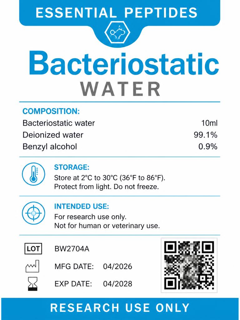 Bacteriostatic Water — label